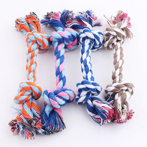 Colorful Double Knot Dog Toys